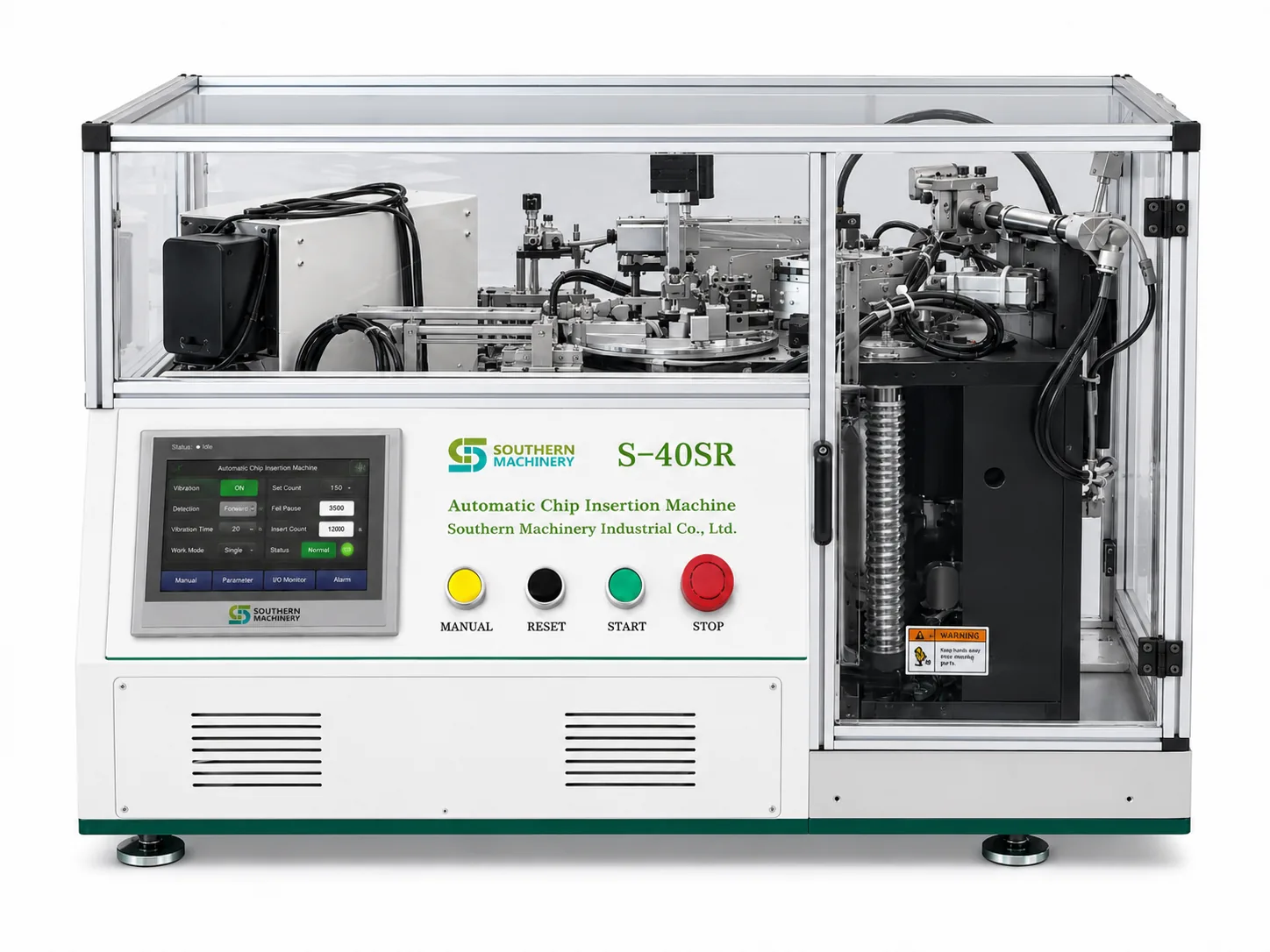 Southern Machinery automatic riveting machine s-40sr automatic touch sensor spring insertion and riveting machine