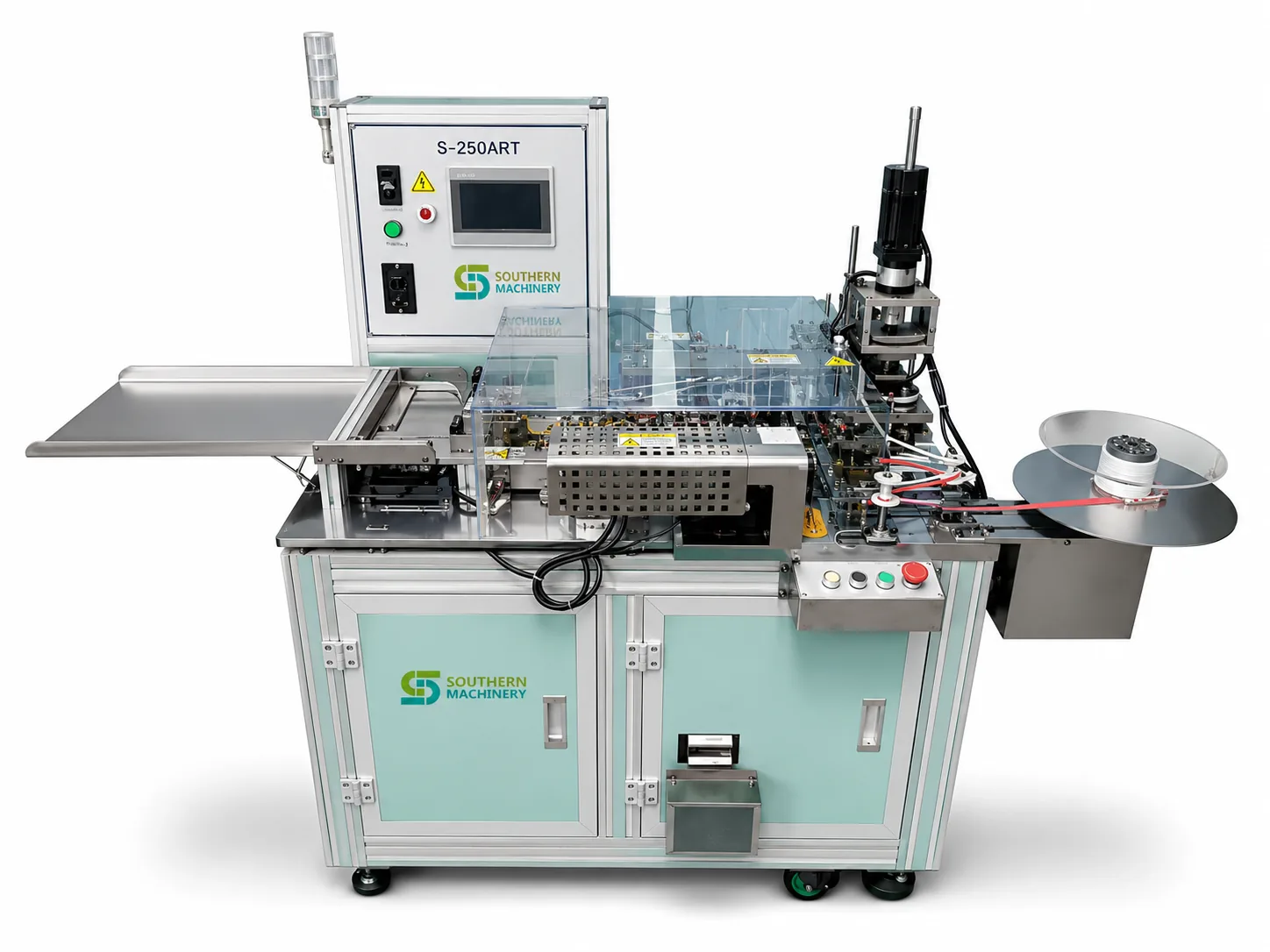 Southern Machinery electronic component taping machine s-250art automatic axial component lead forming vertical taping machine