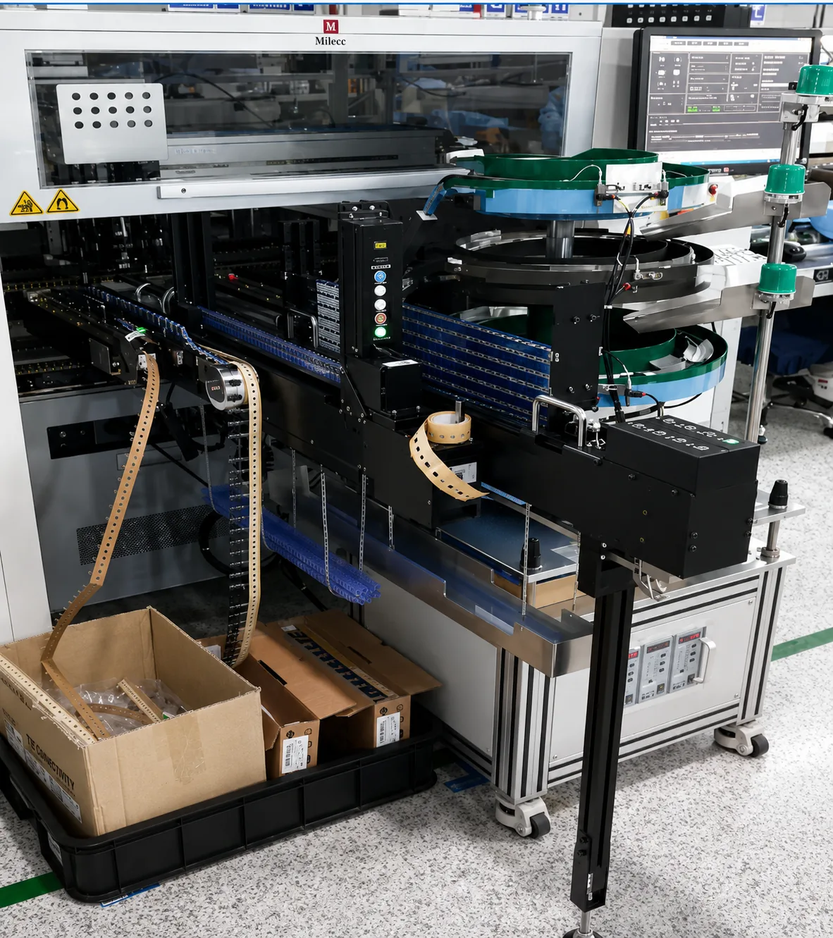 Southern Machinery smt component feeder mirae odd form machine install tubefeeeder bowl feeder radial tapefeeder