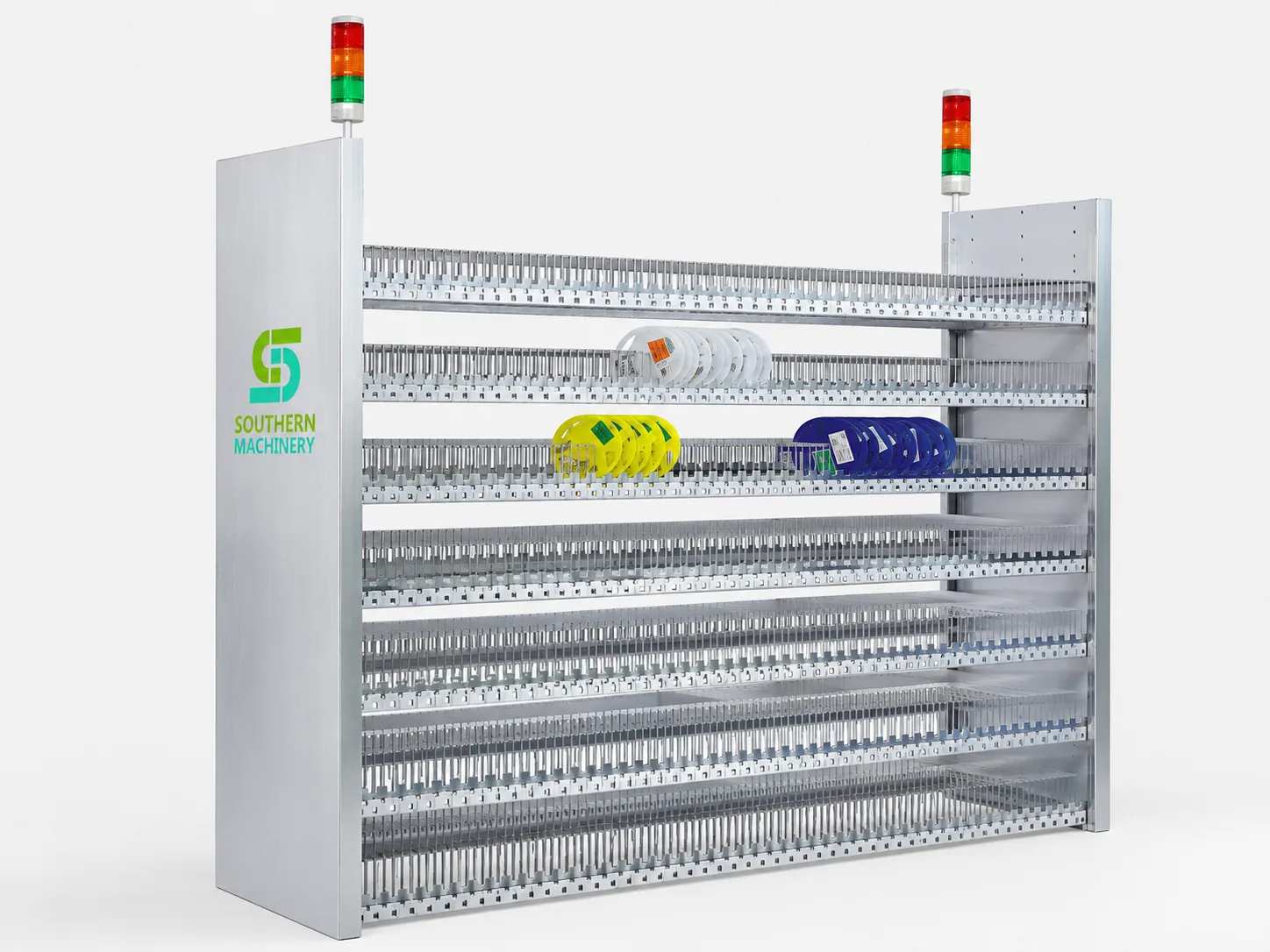 Southern Machinery smt reel storage rack 7 layers 7 inch reels smart reel storage rack